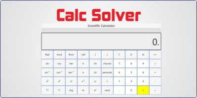 Calcsolver Scientific Calculator - RapidWebApp