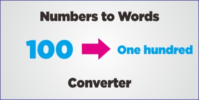 Numbers to Words Converter