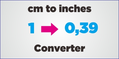 cm to inches converter